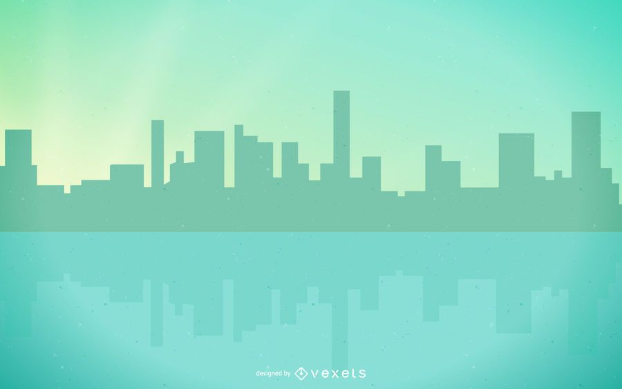 Geométrico abstracto verde Lakeside City Geométrico abstracto verde Lakeside City