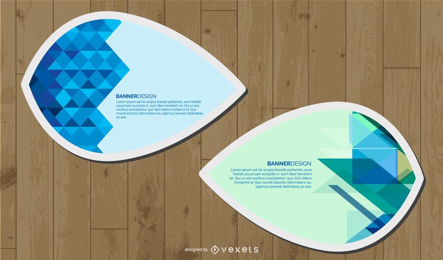 Leaf Shaped Web Banners Leaf Shaped Web Banners