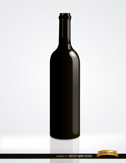 Garrafa de vinho simples Garrafa de vinho simples