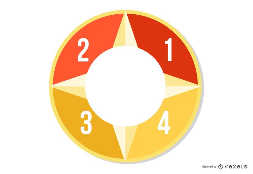 Infográfico Circular colorido abstrato criativo Infográfico Circular colorido abstrato criativo