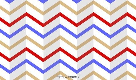 Folded Horizontal Stripe Multicolor Retro Pattern