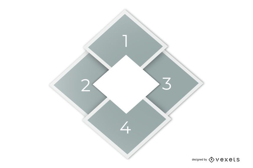 Elegant Diamond Layout Infographic Template Elegant Diamond Layout Infographic Template