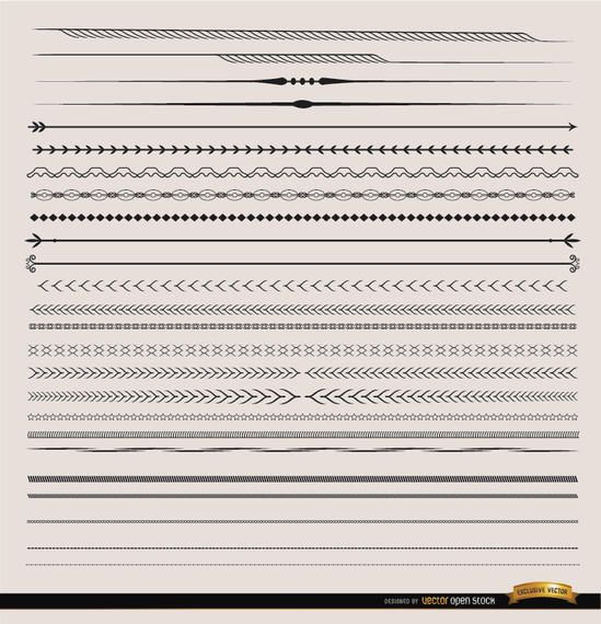 25 Dividers with many shapes 25 Dividers with many shapes