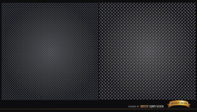 Two metallic texture patterns Two metallic texture patterns