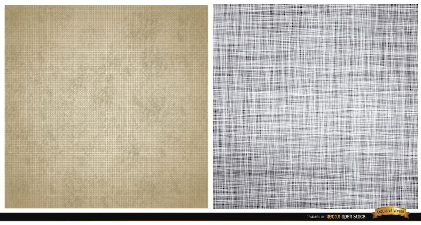 Two canvas texture patterns