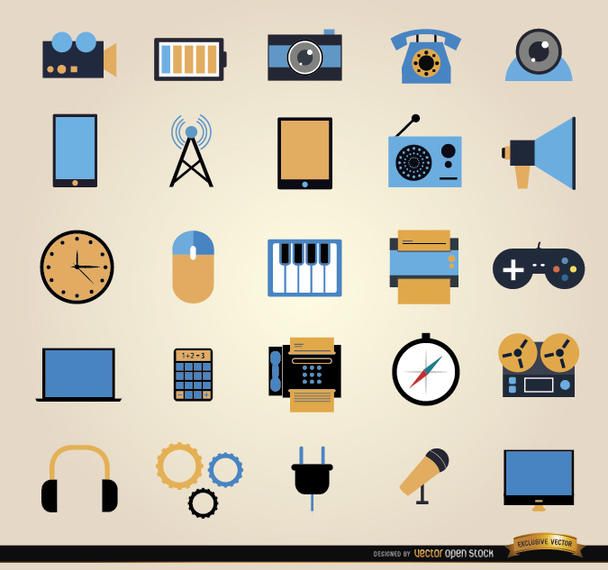 25 conjunto de ícones de ferramentas de comunicação 25 conjunto de ícones de ferramentas de comunicação