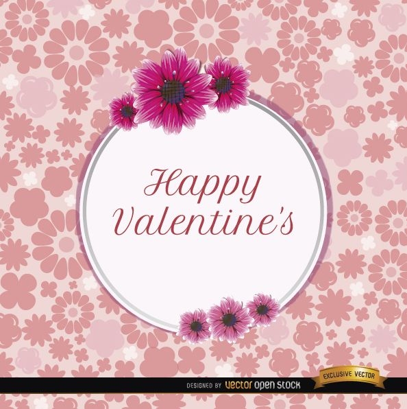 Gänseblümchenkarte des glücklichen Valentinsgrußes