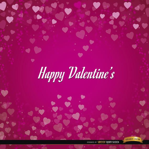 Happy Valentines hearts background Happy Valentines hearts background