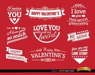 Valentineâs Day love badges