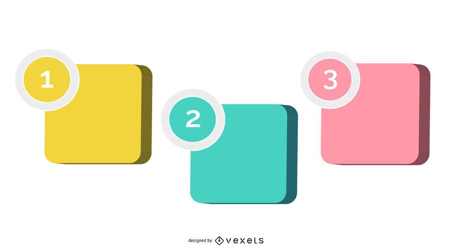 3D Boxes Infographic in Championship Stage Layout 3D Boxes Infographic in Championship Stage Layout