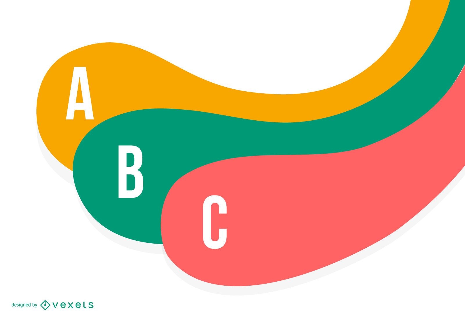 Colorful Curvy Strip Infographic