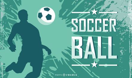 Abstrakter grungy Fußballhintergrund
