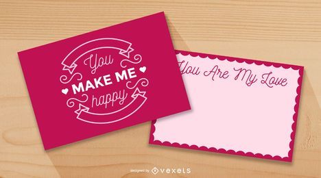 Beautiful Valentine Card Template
