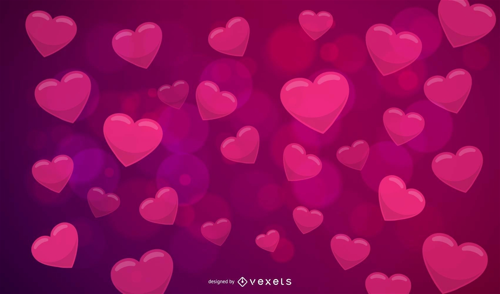 Red Pink Abstract Creative Valentine Background