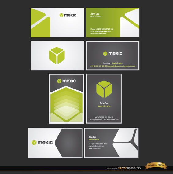 8 Cube business card templates 8 Cube business card templates