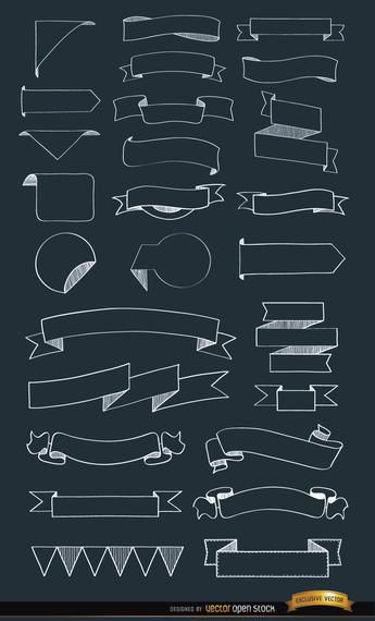 26 fitas de doodle em muitas formas 26 fitas de doodle em muitas formas