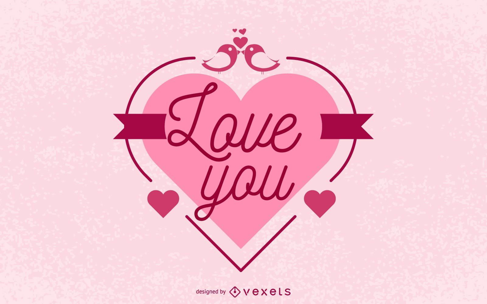Cartão de Dia dos Namorados com Coração Vermelho