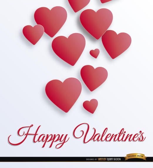 Valentine?s floating hearts background Valentine?s floating hearts background