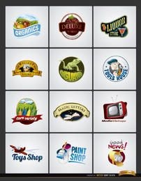 12 negócios de produtos de selos da Logos