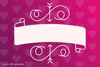 Stylish Valentine Gift Card Template Vector Download