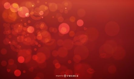 Sparkling Bubbles Valentine Background
