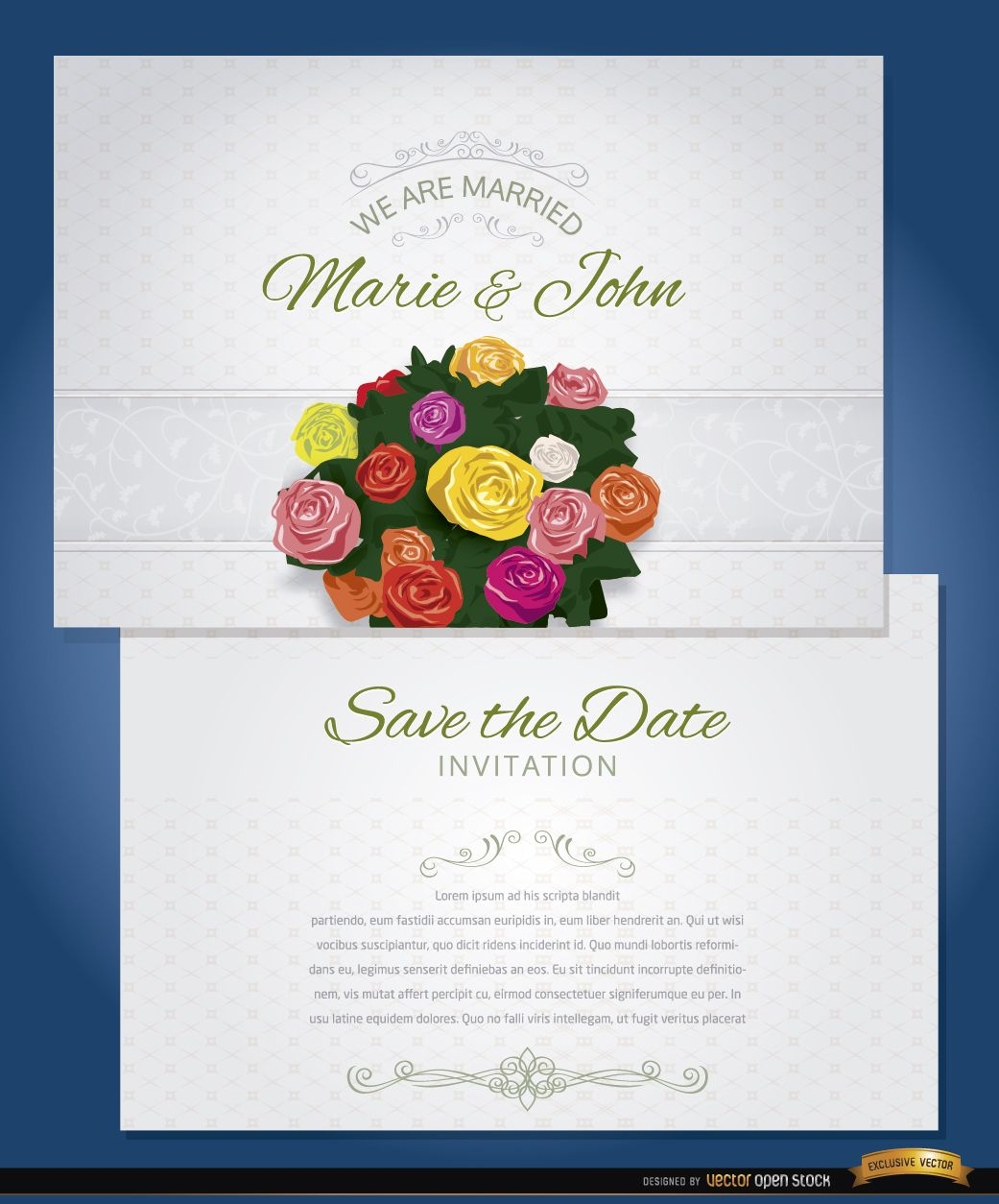 Bolsa de convite de casamento de flores