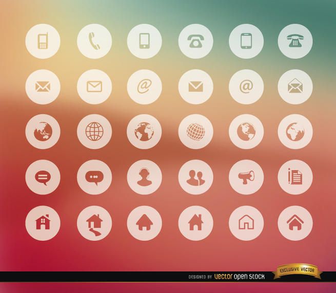 30 Communication internet icons 30 Communication internet icons