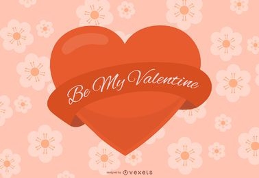 Be My Valentine Glossy Heart