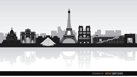Paris skyline landmarks