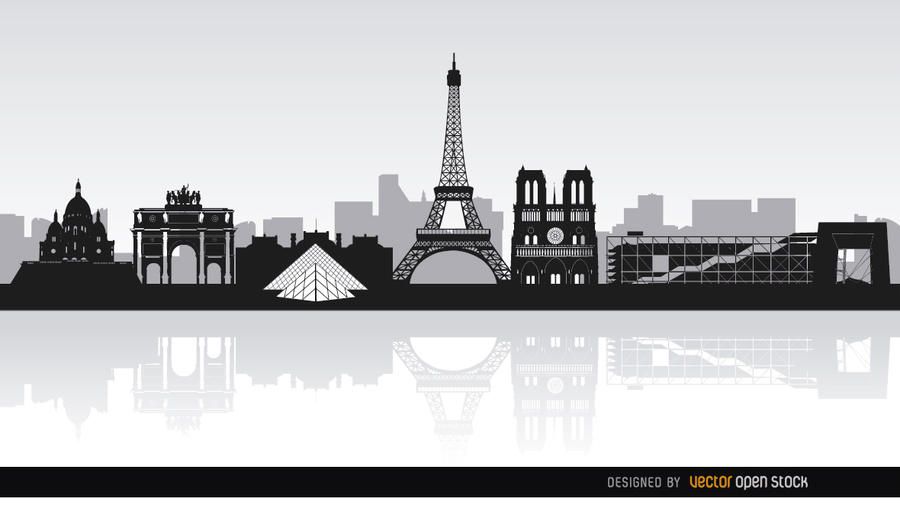 Puntos de referencia del horizonte de París Puntos de referencia del horizonte de París