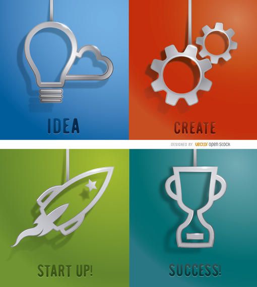 4 hanging metallic business designs 4 hanging metallic business designs