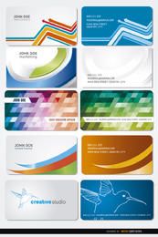 10 Curves polygons birds business cards 10 Curves polygons birds business cards