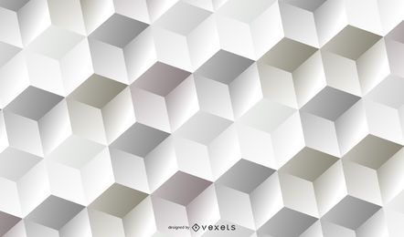 Padrão cúbico 3D branco abstrato Padrão cúbico 3D branco abstrato