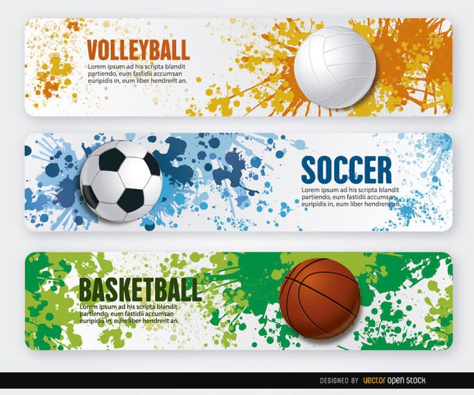 Volleyball-Basketballfußball-Schmutzfahnen Volleyball-Basketballfußball-Schmutzfahnen