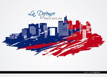 La Défense Paris skyline background La Défense Paris skyline background