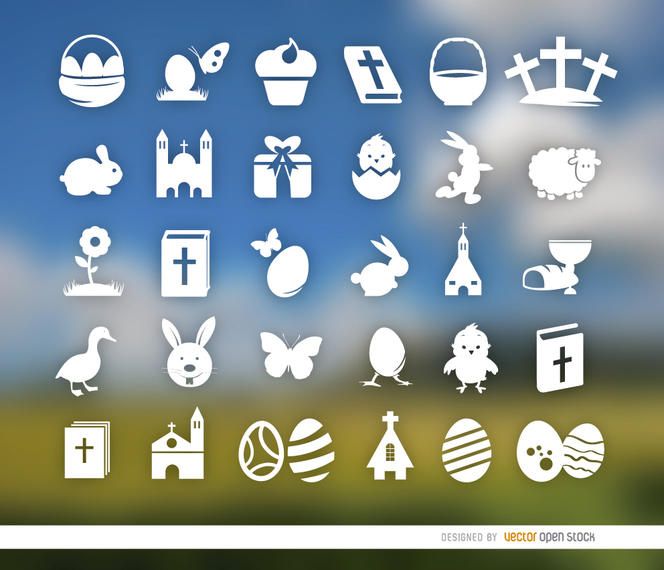 30 iconos de semana santa y pascua 30 iconos de semana santa y pascua