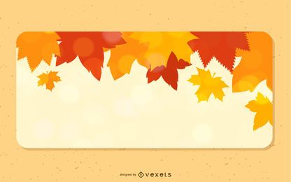 Folhas de outono caídas 3 banners