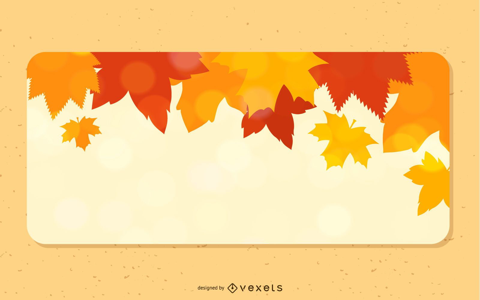 Hojas de otoño caídas 3 pancartas