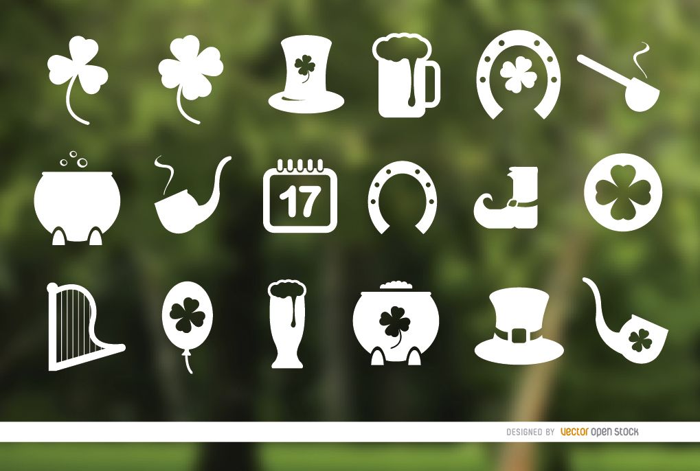 18 St. Patrickâs Day icons