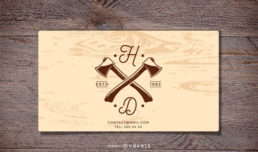 Wooden Background Business Card Template Wooden Background Business Card Template