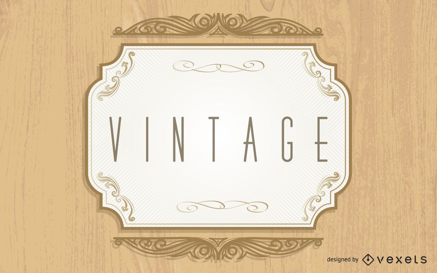 Fondo de madera de la etiqueta creativa del vintage Fondo de madera de la etiqueta creativa del vintage