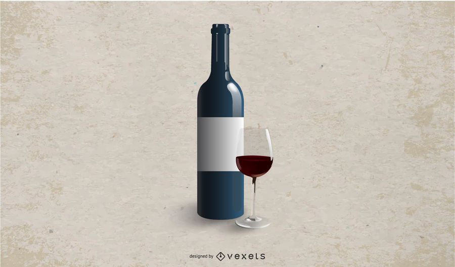 White Labeled Wine Bottle Mockup White Labeled Wine Bottle Mockup