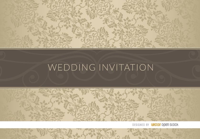 Floral classy wedding invitation sleeve