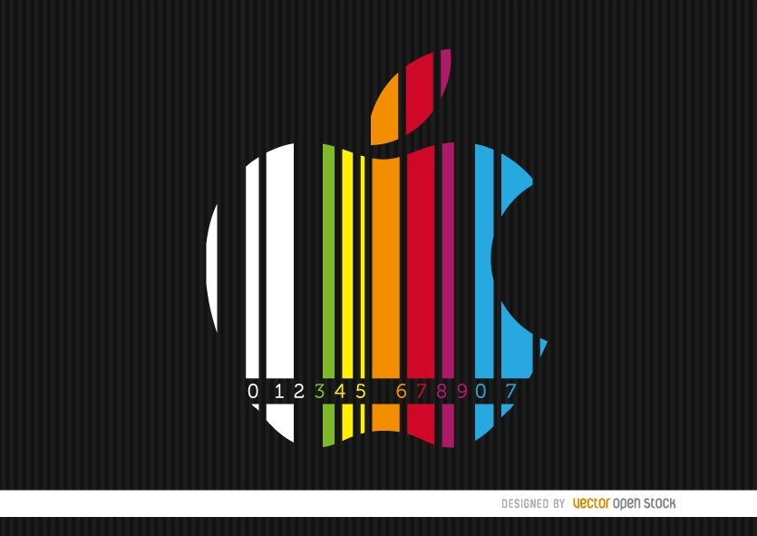 Apple colorful codebar