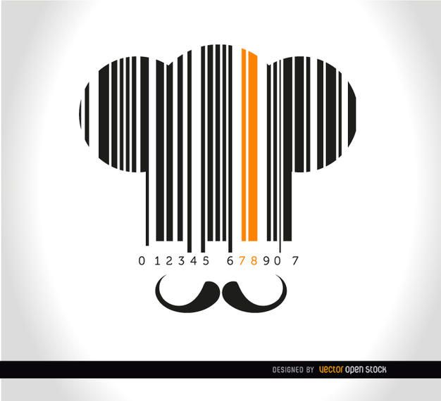 Chef hat moustache codebar Chef hat moustache codebar