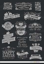 15 Easter chalk emblems