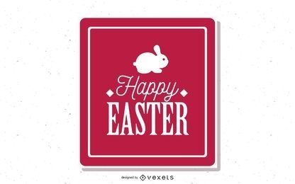 Vintage Easter Card with Typography
