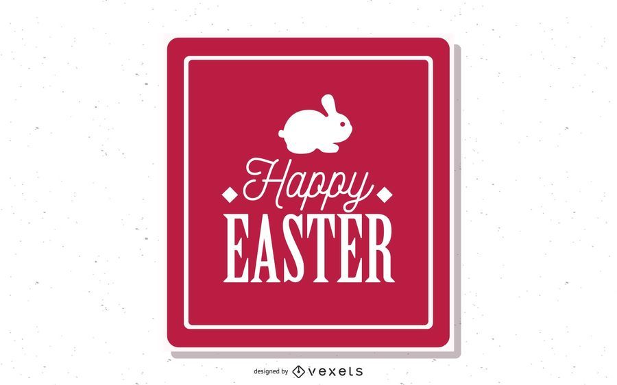 Vintage Easter Card with Typography Vintage Easter Card with Typography