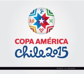 Bola com logotipo da Copa América 2015