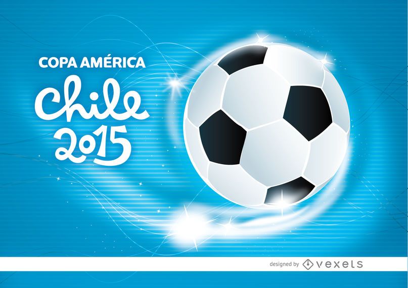 Copa America Chile football waves Copa America Chile football waves